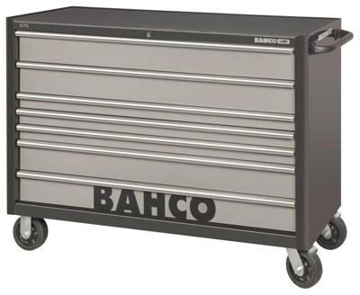 Bahco Gereedschapswagen &apos;classic&apos; C75 53" met 7 lades | extra breed | zwart-grijs | 1016 mm x 501 mm x 1440 mm - 1476KXXL7BK