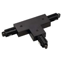 SLV 1-faseT-Connector 1 aarde links zwart - 143070