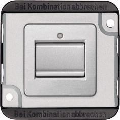 Merten MEG3156-7060 Knop Inzetstuk Zilver 1 stuk(s)
