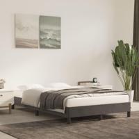Bedframe zonder matras 120x200 cm fluweel donkergrijs - thumbnail