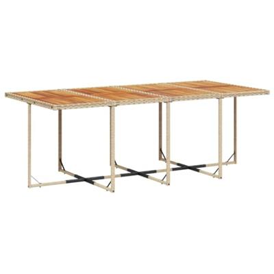 13-delige Tuinset met kussens poly rattan beige - thumbnail