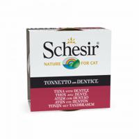Schesir Cat in Gelatine Adult 85 g Tonijn met Tand - thumbnail