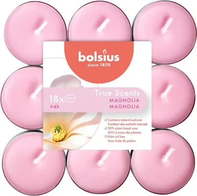 Geurtheelicht brick 18 True Scents Magnolia Bolsius - Bolsius