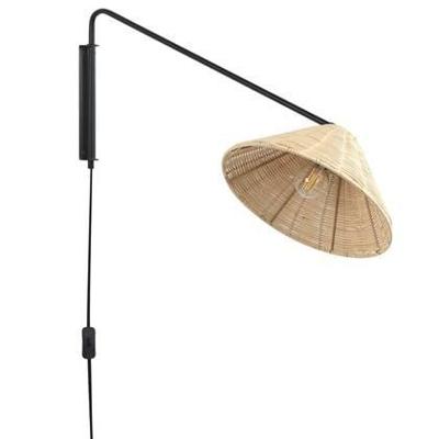 Beliani - PALENA - Wandlamp - Natuurlijk - Rotan