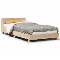 Bedframe zonder matras massief grenenhout 90x190 cm - thumbnail
