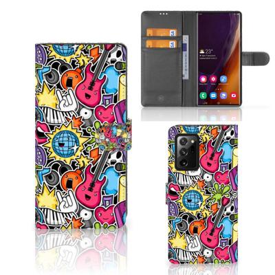 Samsung Galaxy Note20 Ultra | Wallet Case | met Pasjes | Punk Rock Samsung Galaxy Note20 Ultra | Wallet Case | met Pasjes | Punk Rock