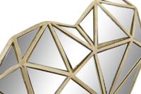 Decoratieve figuren DKD Home Decor 26 x 5 x 21 cm Hart Gouden - thumbnail