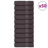 VidaXL Handdoeken frogn 50 st 50x100 cm 360 g/m² antraciet - thumbnail