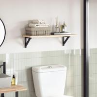 Tafelblad rechthoekig 80x30x2 cm massief acaciahout - thumbnail