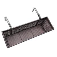 Polyrotan Balkonbak Set van 2 kleur Bruin - thumbnail