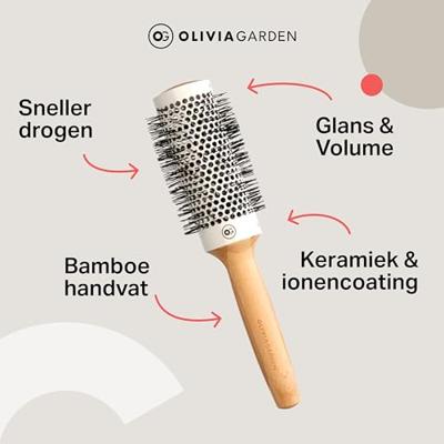 Olivia Garden Bamboo Collection Boar Brush Ø30