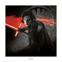 Kunstdruk Star Wars - The Last Jedi Kylo Ren Force 40x40cm - thumbnail