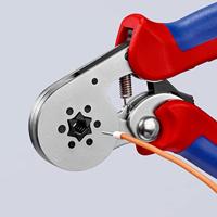 Knipex Zelfinstellende krimptang voor adereindhulzen | Zij-invoering | Meer-componentengrepen - 97 55 14 SB - thumbnail