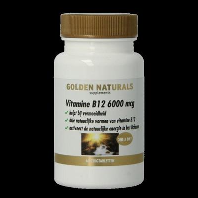 Golden Naturals Vitamine B12 6000mcg Zuigtabletten