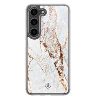Samsung Galaxy S23 Plus hybride hoesje - Marmer goud - thumbnail