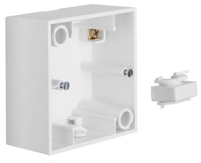 Berker S.1 Opbouwbehuizing 1-voudig polarwit mat