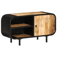VidaXL Tv-meubel 90x30x48 cm ruw mangohout - thumbnail