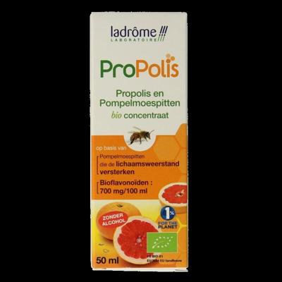 Ladrome Propolis pompelmoes pit concentraat bio 50 Milliliter