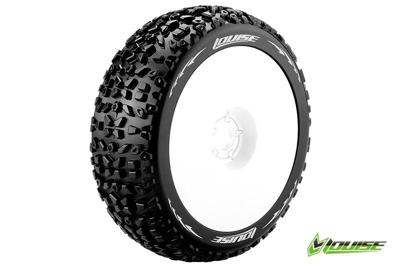 Louise B-MAZINGER Soft banden op witte disc velgen voor 1/8 buggy