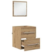 Badkamer Kast Ambachtelijk eiken 41 x 38.5 x 48 cm Bewerkt hout - thumbnail