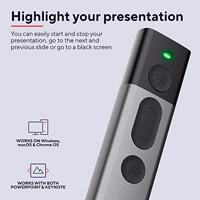 Trust Kazun Draadloze presenter RF Aluminium, Zwart - thumbnail