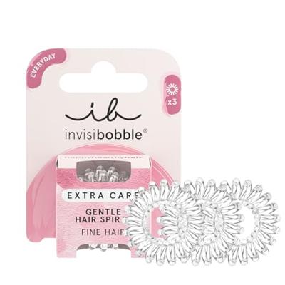 Invisibobble extra care gentle crystal clear 3 stuks