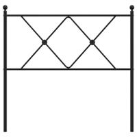 Hoofdbord 90 cm metaal zwart - thumbnail