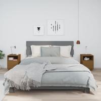 Nachtkastjes 2 st 40x34x55 cm massief grenenhout honingbruin - thumbnail