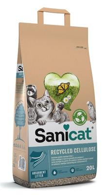Sanicat Recycled Cellulose kattenbakvulling 20 liter