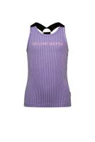 B.Nosy Meisjes tanktop 2-pack - Diep paars gestreept - thumbnail