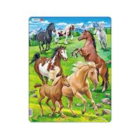Selecta Larsen legpuzzel dieren - paarden, 65st. - thumbnail