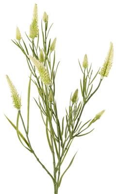 Smalbladklaver Trifolium angustifolium 4x vertakt met 13 bloemen & 70 blaadjes 80 cm kunstbloem I Top Art - Top art