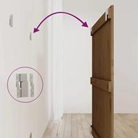 Wandhoofdbord 95,5x3x90 cm massief grenenhout honingbruin - thumbnail