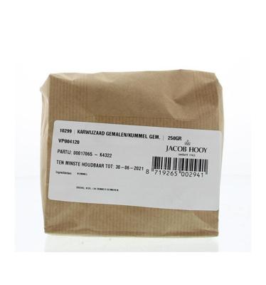 Jacob Hooy Karwijzaad/kummel gemalen 250 Gram Jacob Hooy Karwijzaad/kummel gemalen 250 Gram