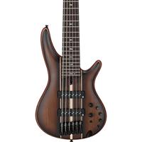 Ibanez SR1356B Soundgear Premium Dual Mocha Burst Flat 6-snarige elektrische basgitaar met gigbag - thumbnail
