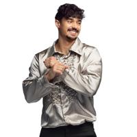 Party blouse zilver - thumbnail