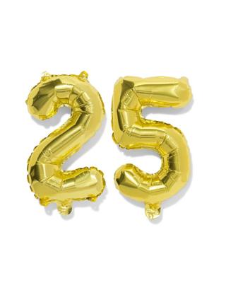 HEMA Folieballon getal 25 60cm goud (goud)