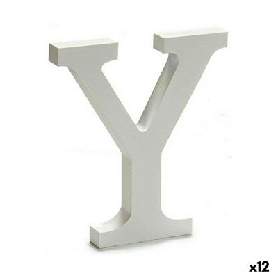 Brief Y Hout Wit (1,8 x 21 x 17 cm) (12 Stuks)
