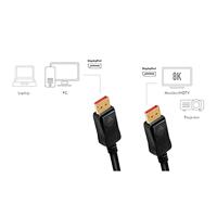 LogiLink DisplayPort AV Aansluitkabel [1x DisplayPort - 1x DisplayPort] 10 m Zwart - thumbnail