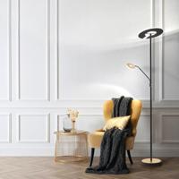 Fischer & Honsel LeeslampDent zwart met goud - 40466 - thumbnail