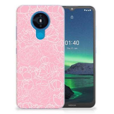 Nokia 1.4 | TPU Case | White Flowers
