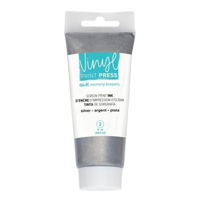 We R Makers • vinyl print press screen print ink metallic silver 59ml