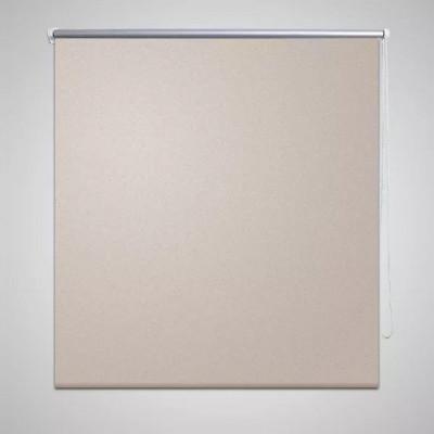 VidaXL Rolgordijn verduisterend 104,4 x 230 cm stofbreedte 100 cm beige