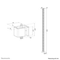 Neomounts ADS06-130WH Kabelgeleider - schroefbevestiging - universeel - thumbnail
