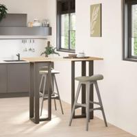 Bartafelpoten 2 st T-vormig 50x35x(110-111) cm staal naturel - thumbnail