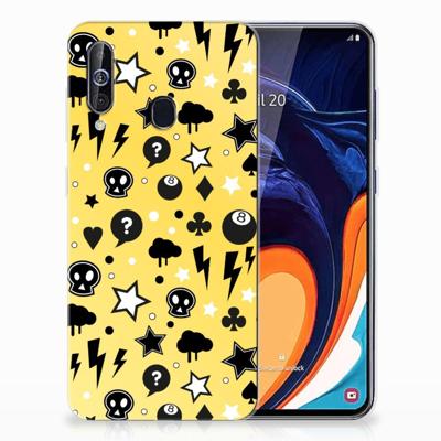 Silicone Back Case Samsung Galaxy A60 Punk Geel Silicone Back Case Samsung Galaxy A60 Punk Geel