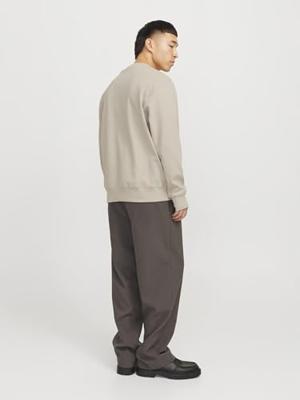 Jack & Jones Jprblachad Branding Sweat Crew Neck Ln Sweater Silver Lining