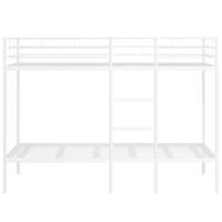 Stapelbed zonder matras 100x200 cm staal wit - thumbnail