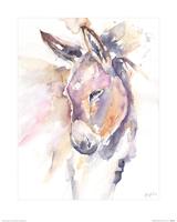 Thoughtful Donkey Art Print Jennifer Rose 40x50cm - thumbnail