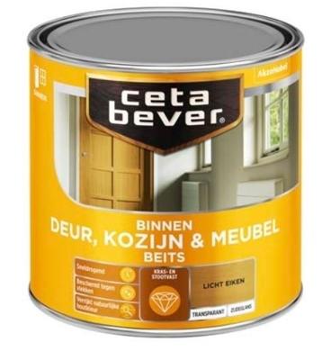 Cetabever Binnenbeits Deur Kozijn en Meubel Transparant Zijdeglans - Mahonie